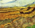 Field und Ploughman und Mühle Vincent van Gogh